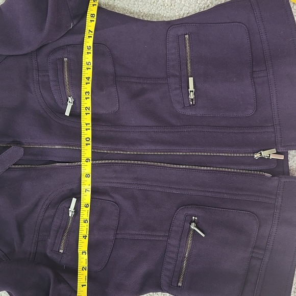 W By Worth Purple Motorcycle Jacket Size 10 - Picture 5 of 12